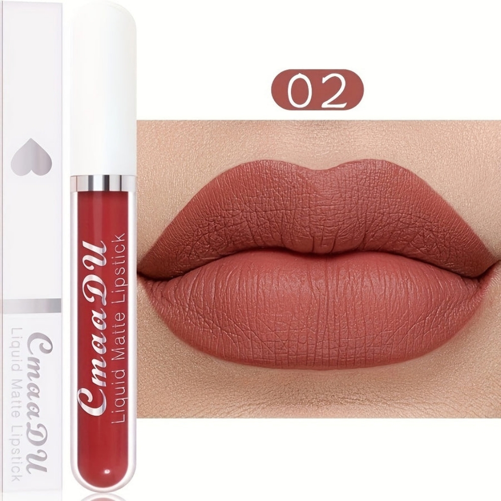 ⭐4/$15 CmaaDU Liquid Matte Lipstick 02